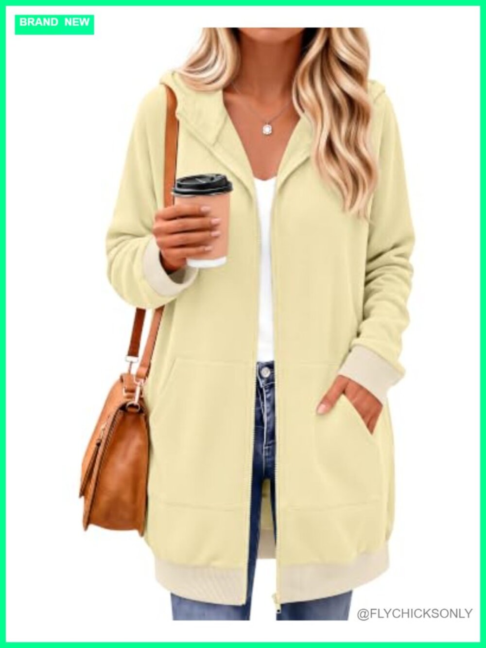 Women's Fleece Zip Up Hoodie Long Sleeve Oversized Sweatshirt with Pockets
